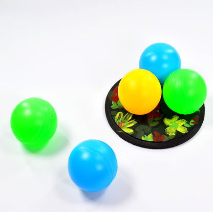 Wukusy baby multicolour soft plastic balls for kids' pool, toddler play tents, tunnels, indoor and outdoor fun, no sharp edges
