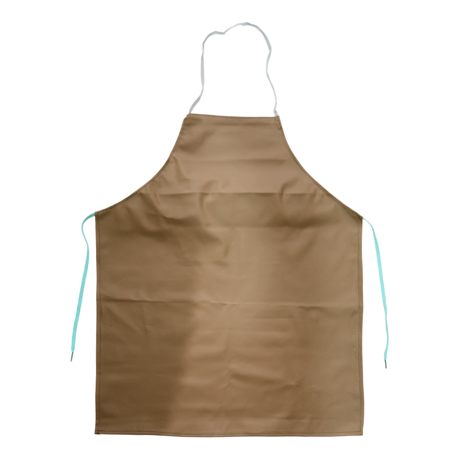 Wukusy premium full-cover chef apron in black fabric with adjustable neck strap and waist ties, designed for professional cooking.