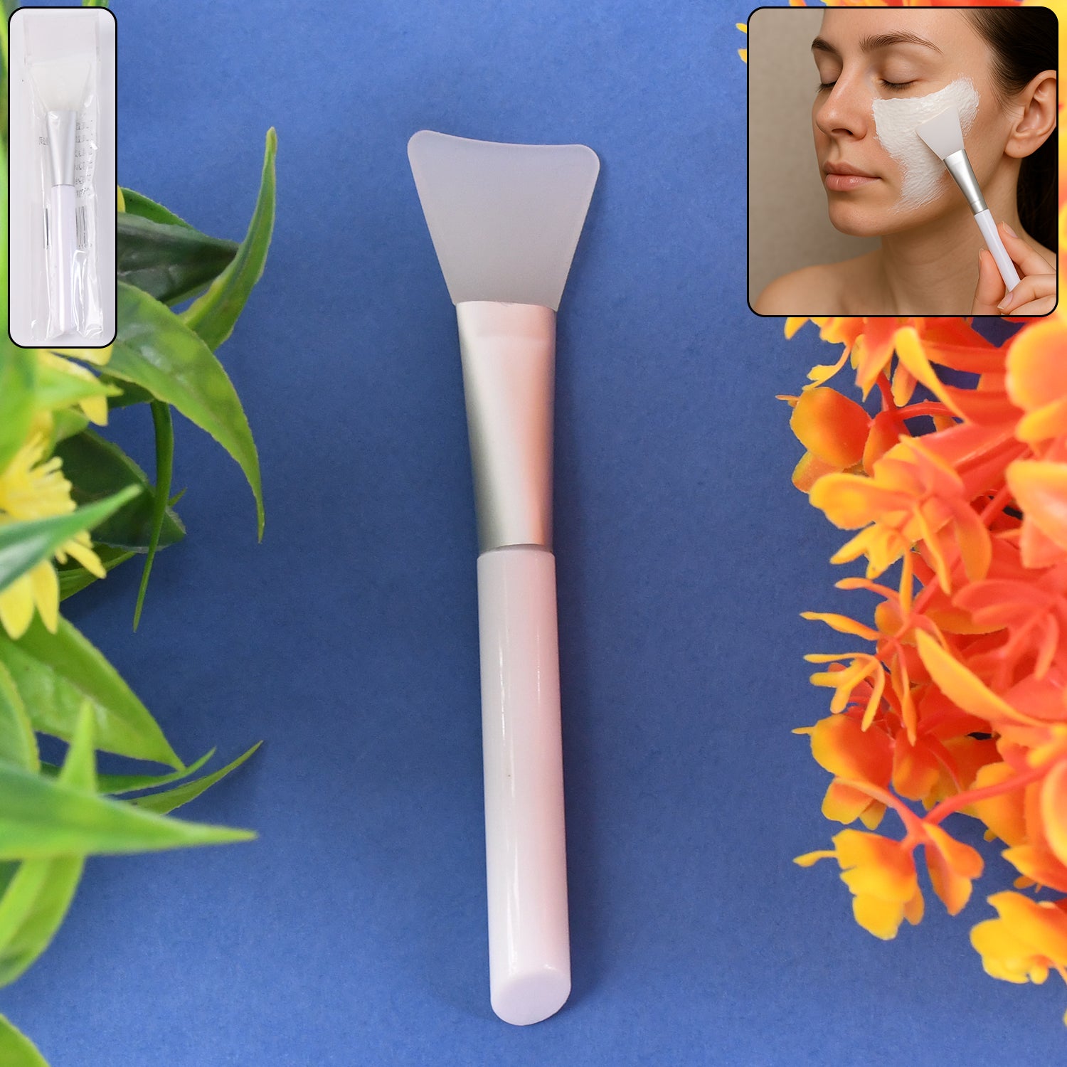 Wukusy silicone face mask applicator brush for easy, hygienic facial mask application in health and beauty routines.