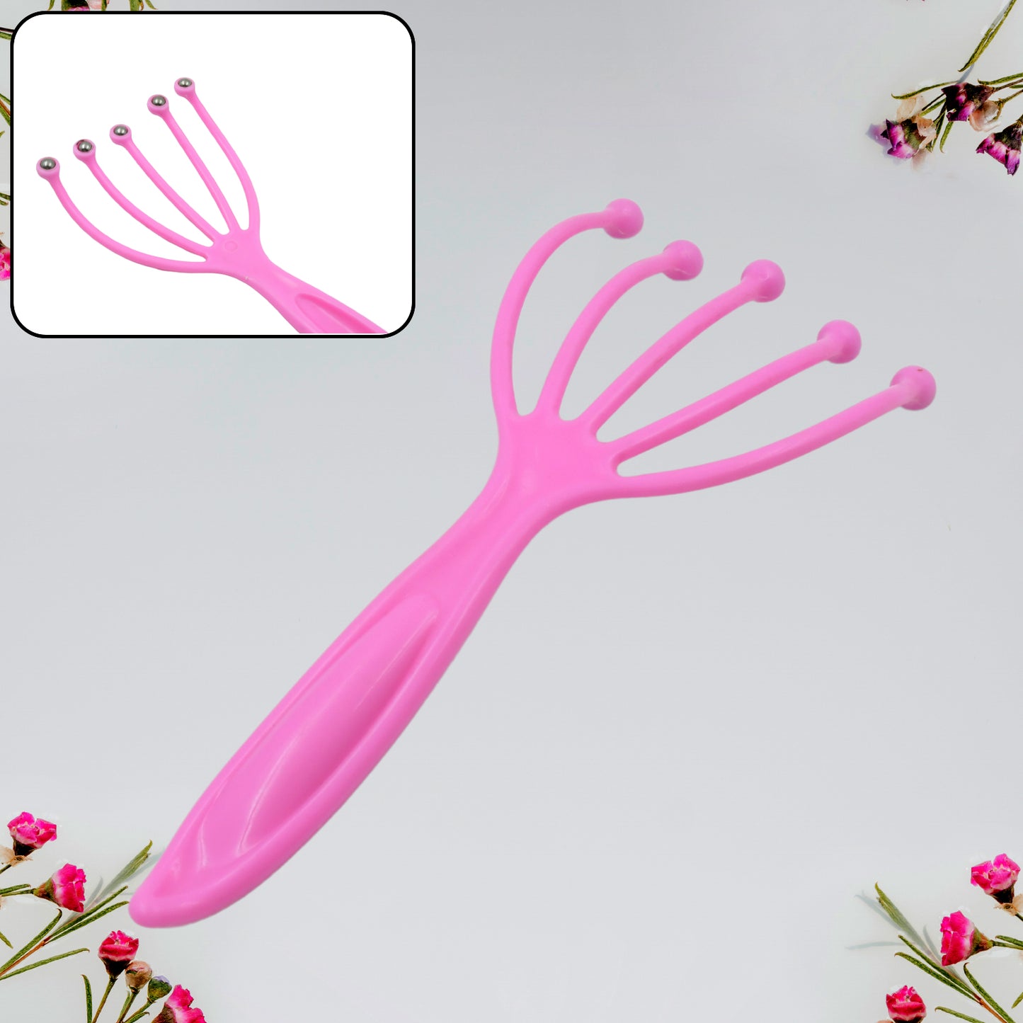 Wukusy handheld scalp massager for deep relaxation and pressure relief, ideal for home, office, or travel use.
