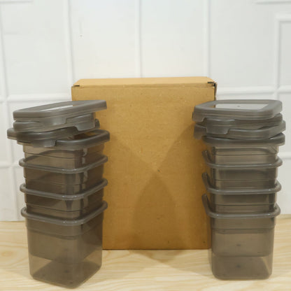 Set of 8 Wukusy plastic food storage containers with 700ml capacity, airtight pantry jars for organizing kitchen supplies.