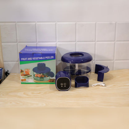 Automatic Fruit And Vegetable Peeler Set With Steel Blades And One Touch Control