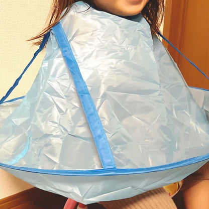 Wukusy reusable hair cutting cape umbrella in black, 25x40 cm, waterproof and lightweight for salon or home use