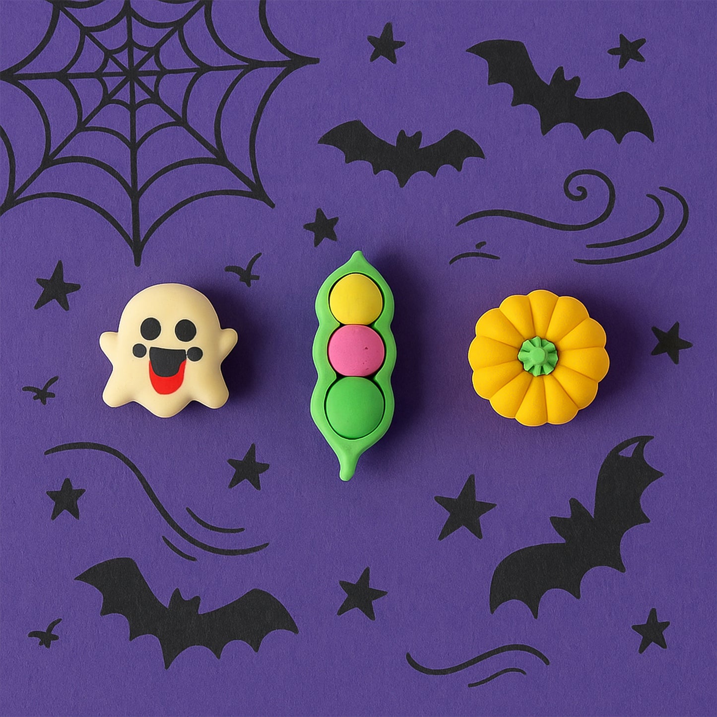 Cute cartoon eraser from Wukusy with a colorful mixed design, perfect for office or school use.