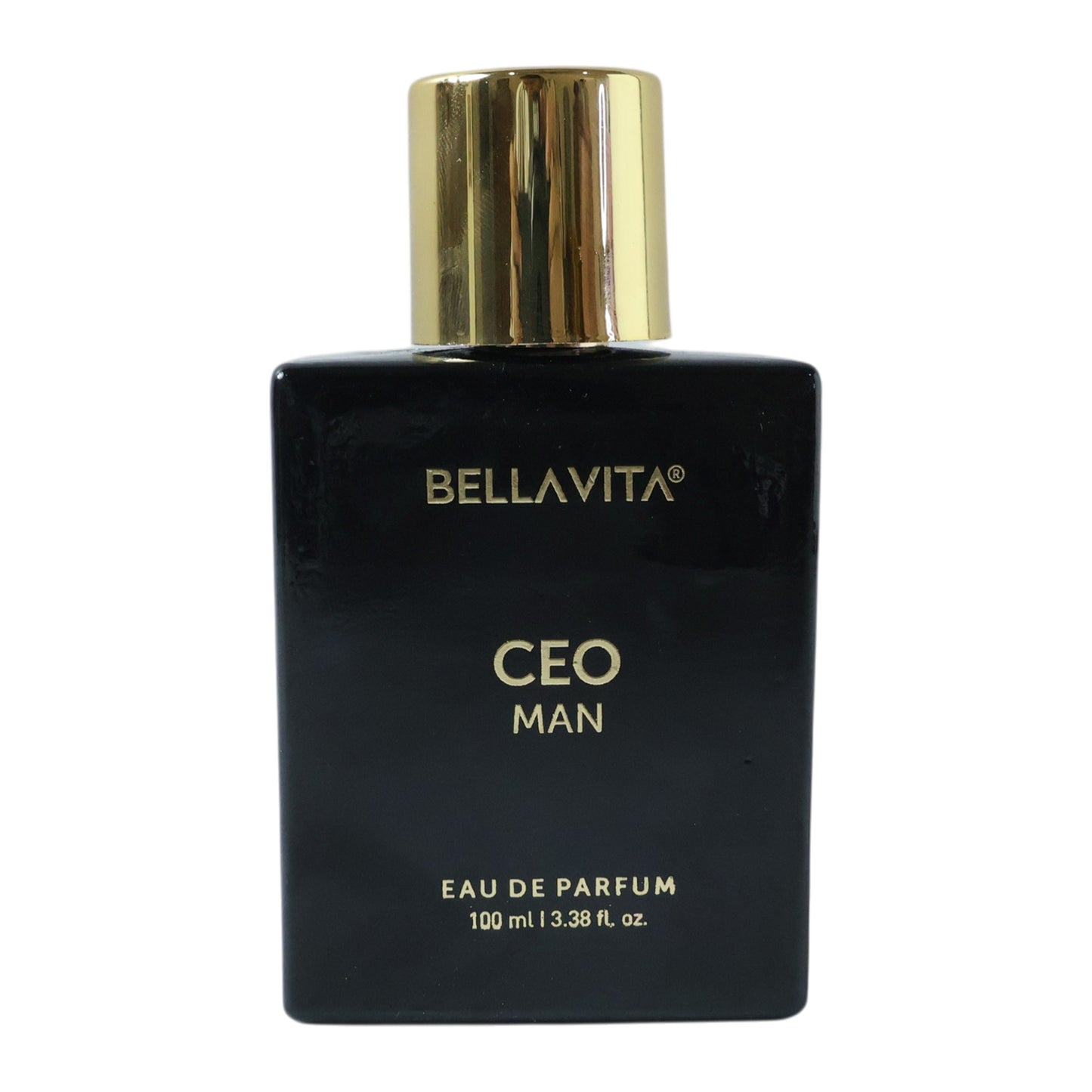 Bellavita Premium CEO Man Eau De Perfume bottle with sleek design, 100ml size, displayed on a neutral background.