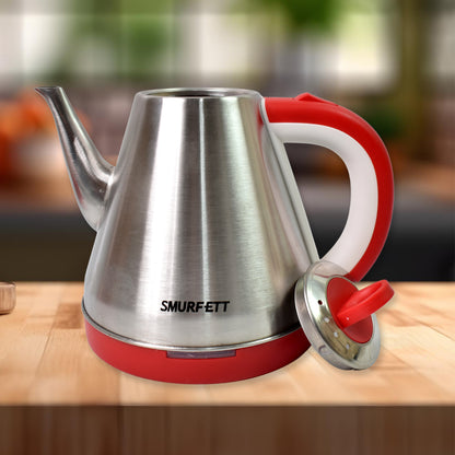 Wukusy stainless steel large capacity electric kettle with 1.5-liter capacity and 1500W power for home kitchen use.