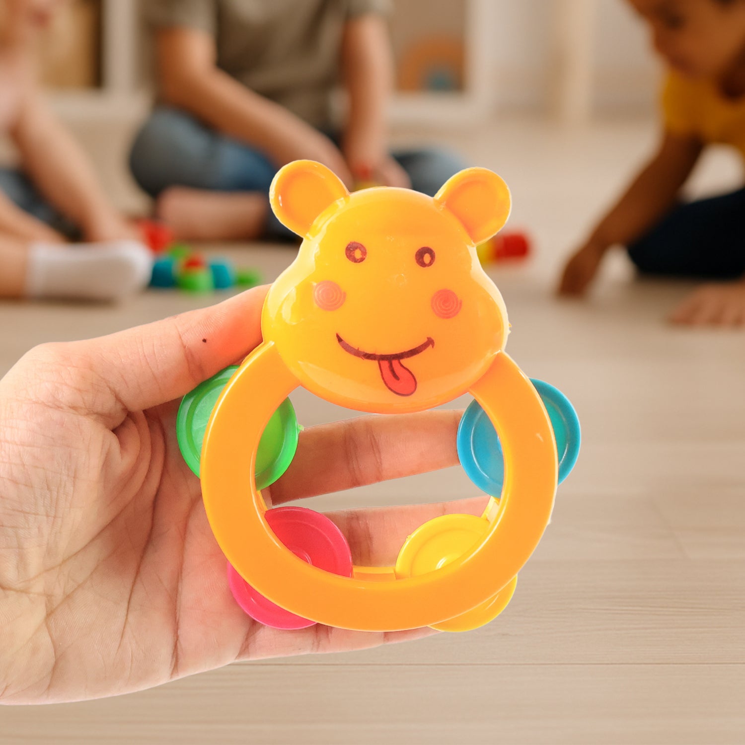Wukusy baby rattle toy collection with 8 colorful infant toys, soft and safe for babies to grasp and shake.