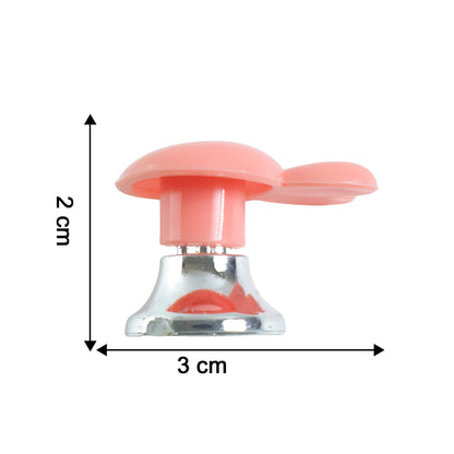 Wukusy cute bunny ear cabinet door knob handle, white ceramic with pink accents, shaped like bunny ears for a charming touch.