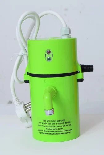 Drpshippr instant electric water geyser in random colors, compact design, suitable for quick hot water in homes or offices.