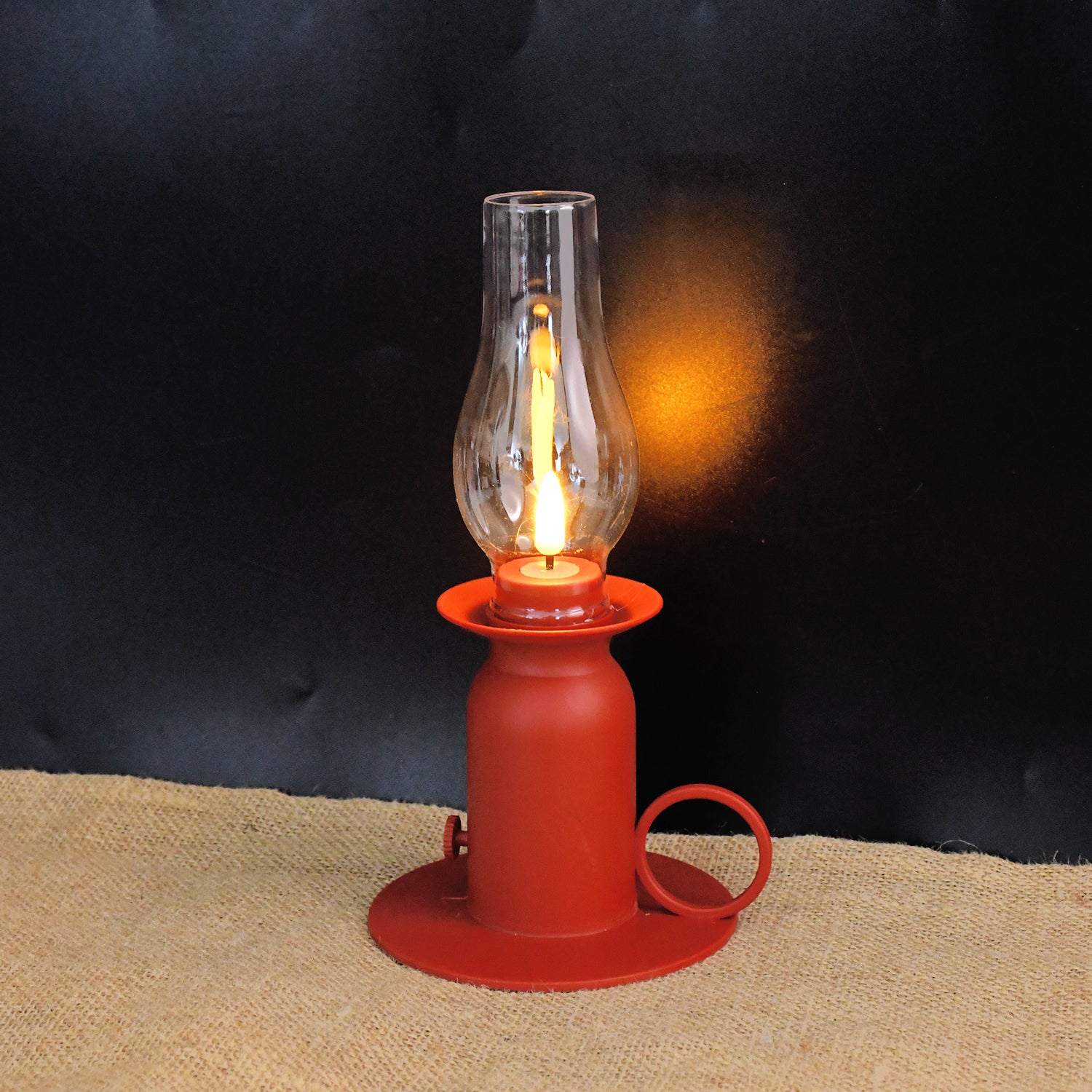Vintage style plastic candle light LED lamp by Wukusy, showcasing a warm glow and classic design with intricate detailing.