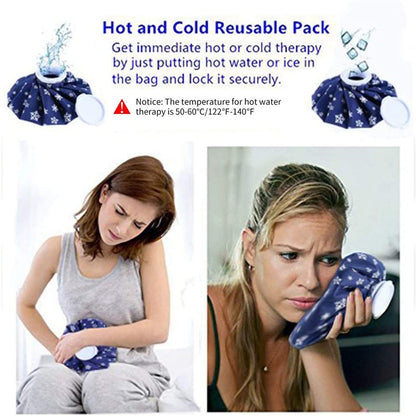 Wukusy 6165 pain reliever ice bag for joint pain relief, shown on a person's hand in a health care setting.