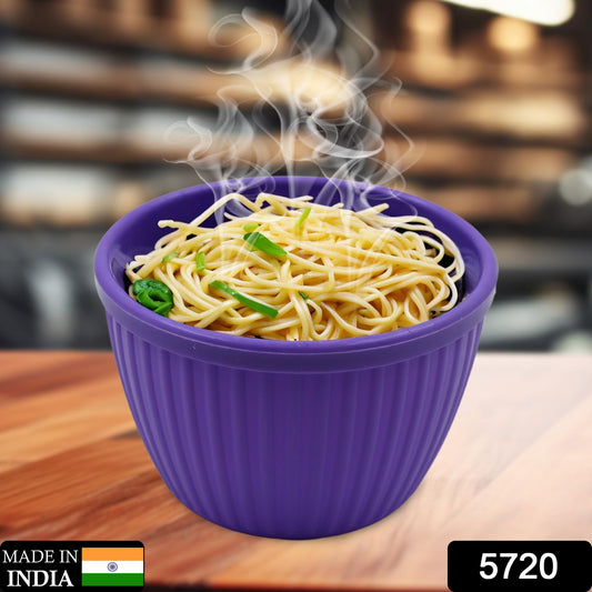 Wukusy 5720 plastic round noodles Maggie bowl for soups, cereals, fruits, salads, microwave and dishwasher safe, 1 piece