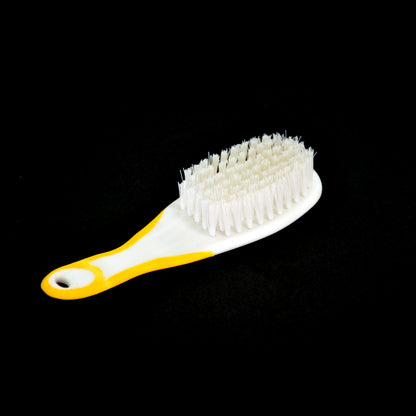 Wukusy handle grip nail brush with stiff bristles for fingernail and toenail cleaning, pedicure and manicure scrub brush for men and women