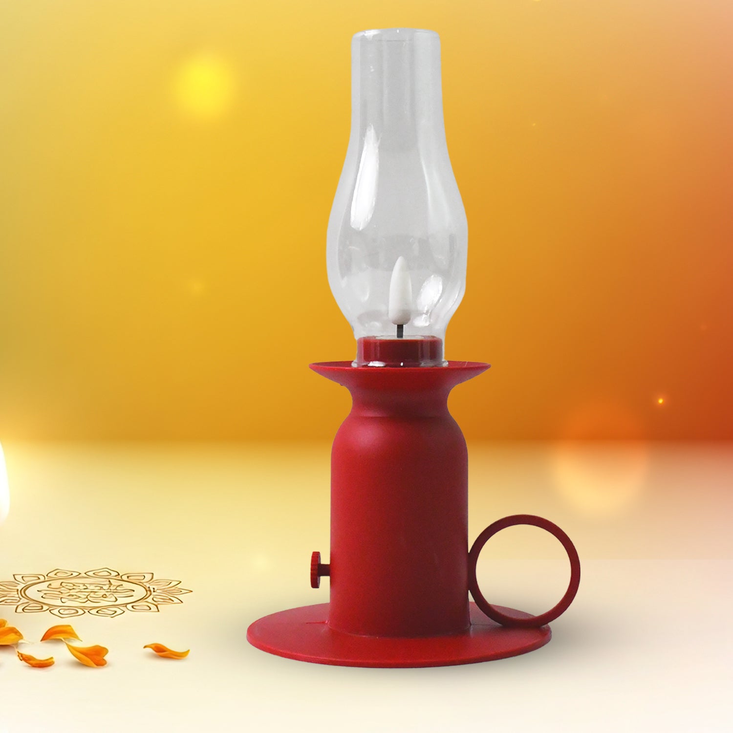 Vintage style plastic candle light LED lamp by Wukusy, featuring a warm glow and classic design in a compact form.