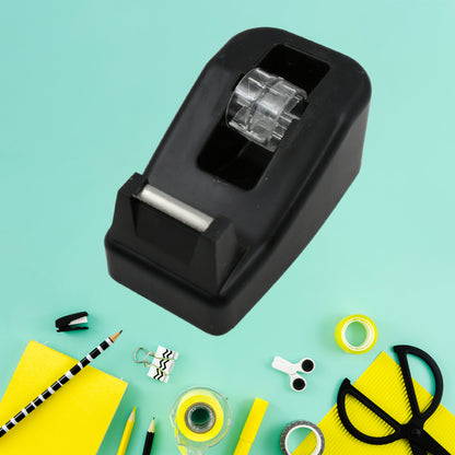 Wukusy 9515 plastic tape dispenser cutter for home office use, with a compact design and built-in tape cutting blade.