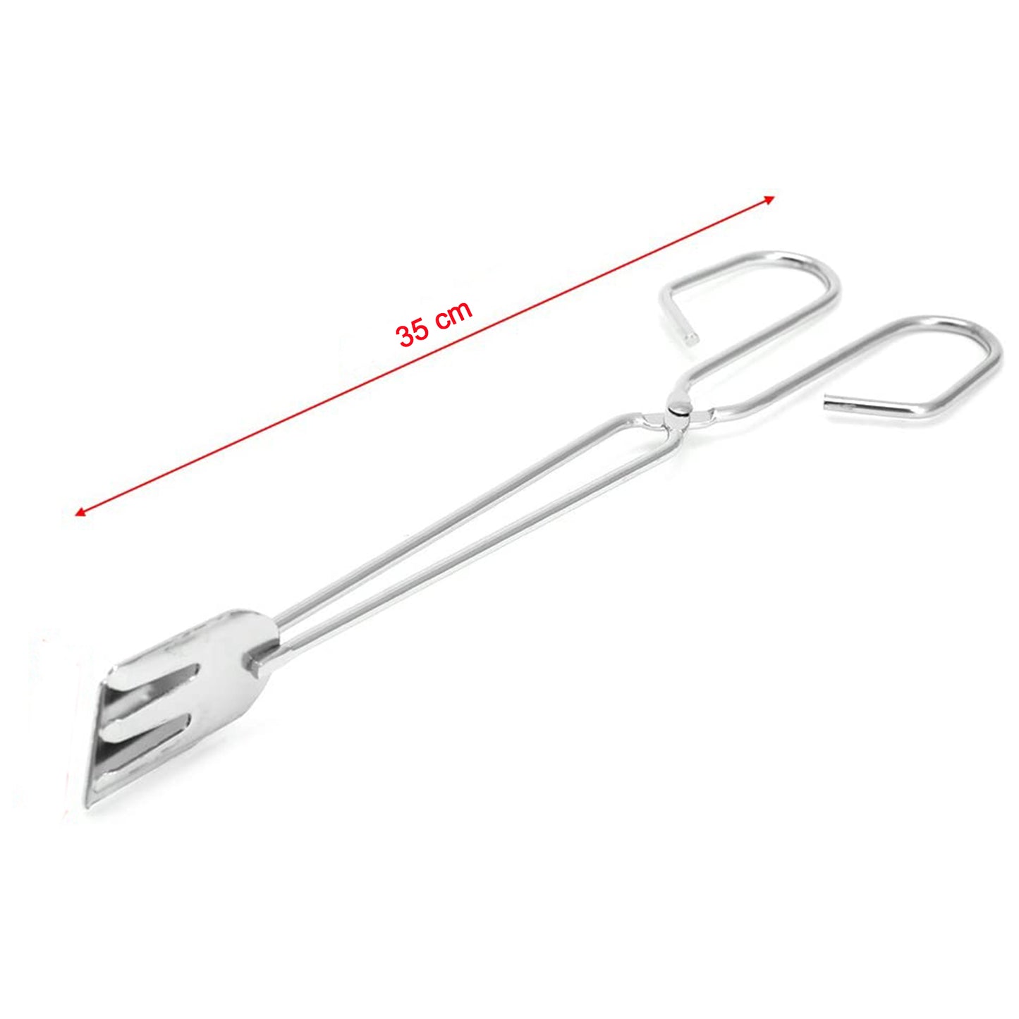 Wukusy 2881 multi-functional metal BBQ clip tongs for grilling, serving, and handling charcoal and garbage in home and kitchen settings.