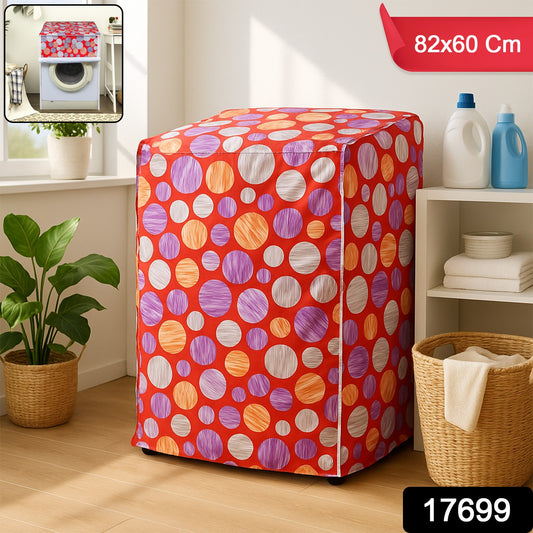 Waterproof washing machine cover by Wukusy, size 82x60 cm, made from durable material, protects appliance from dust and water.