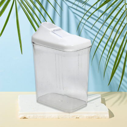 Set of three transparent Wukusy kitchen storage jars for home use, ideal for organizing spices, grains, and dry foods.