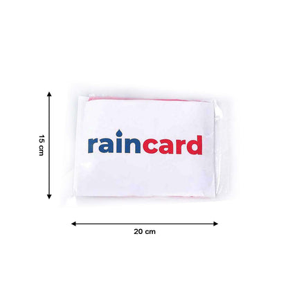 Wukusy 1425a waterproof rain coat pouch, compact and easy to carry emergency rain gear, shown in black with zipper closure