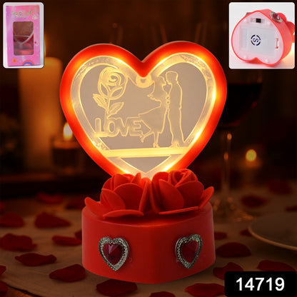 Heart-shaped love couple decorative showpiece by Wukusy, showcasing a romantic home decor piece with intricate details.