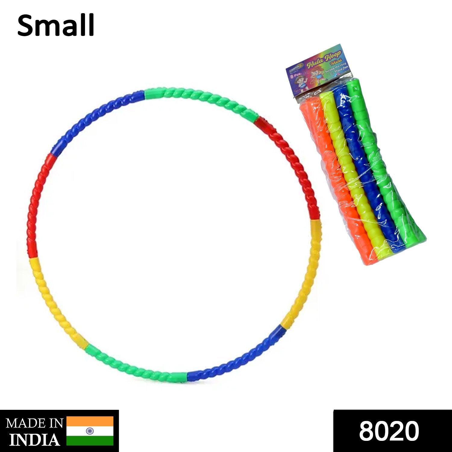 Wukusy 8020 Hoops Hula Interlocking Exercise Ring for fitness, suitable for boys, girls, and adults, shown in use.