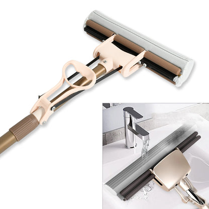 Wukusy Miracle-mop with super absorbent sponge head and self-cleaning features for efficient home cleaning.