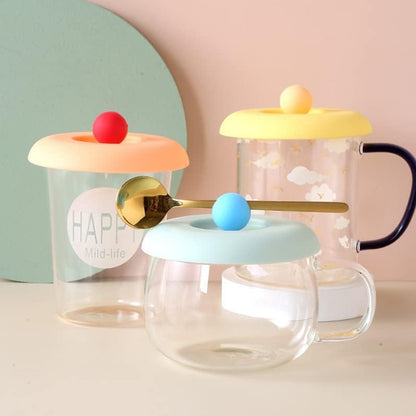 Wukusy silicone mug lid with airtight seal, dust-proof rubber cover for cups, not including spoon, home and kitchen accessory.