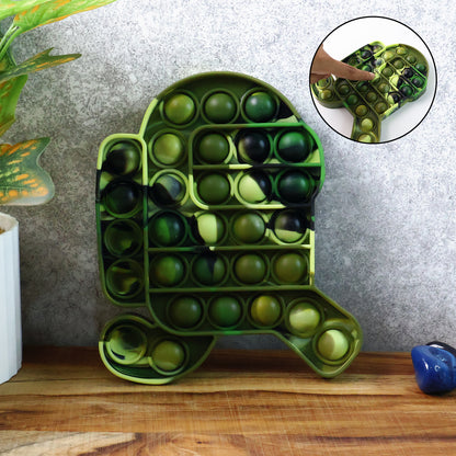 Colorful Wukusy Premium Cartoon Shape Silicone Pop It Fidget Toy with multiple bubbles for sensory fun and stress relief.