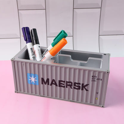 Wukusy multi-compartment desk organizer with several sections for pens, paper clips, and small office supplies on a desk