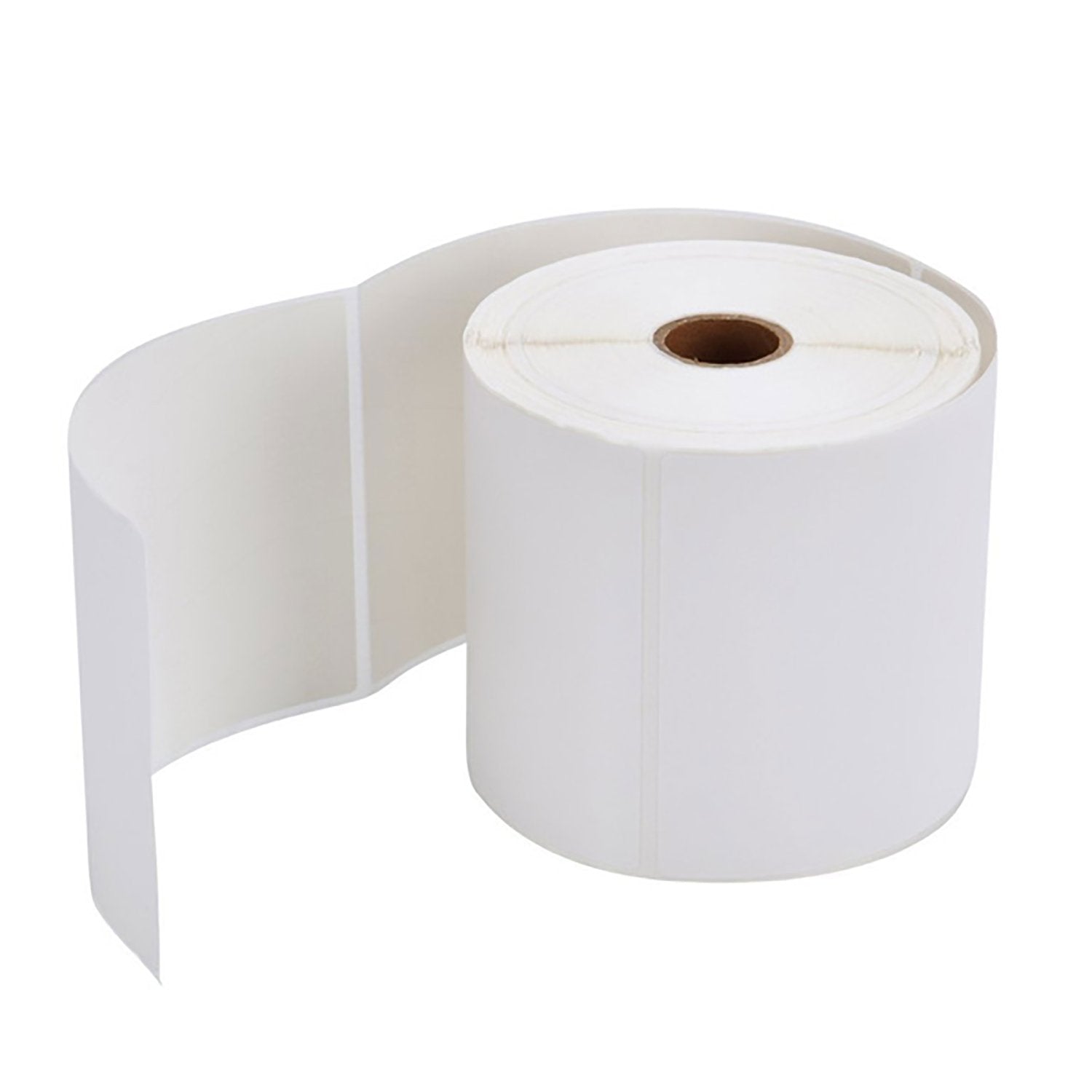 Wukusy thermal labels stickers, 100x150mm, 400 per roll, office use, blank adhesive labels for shipping and organization