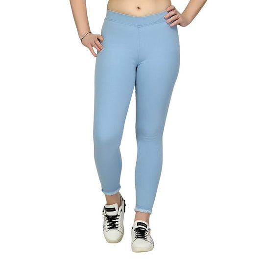 Blue women's regular fit jeans by FIZZI SHOP, shown with classic denim texture and stitching details.