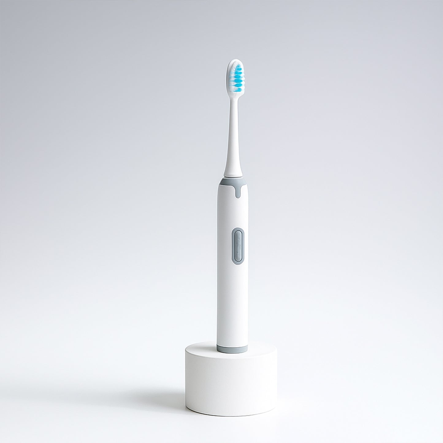 Wukusy electric toothbrush with battery operation, sleek design, and replaceable brush head for effective oral cleaning.