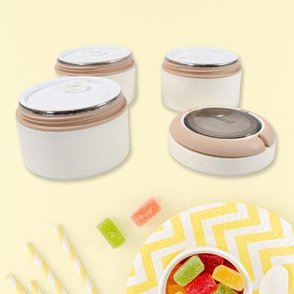 Wukusy Ganesh Smart Stack stainless steel lunch box with 2 or 3 layers, airtight and leak-proof for office, school, or picnic use.