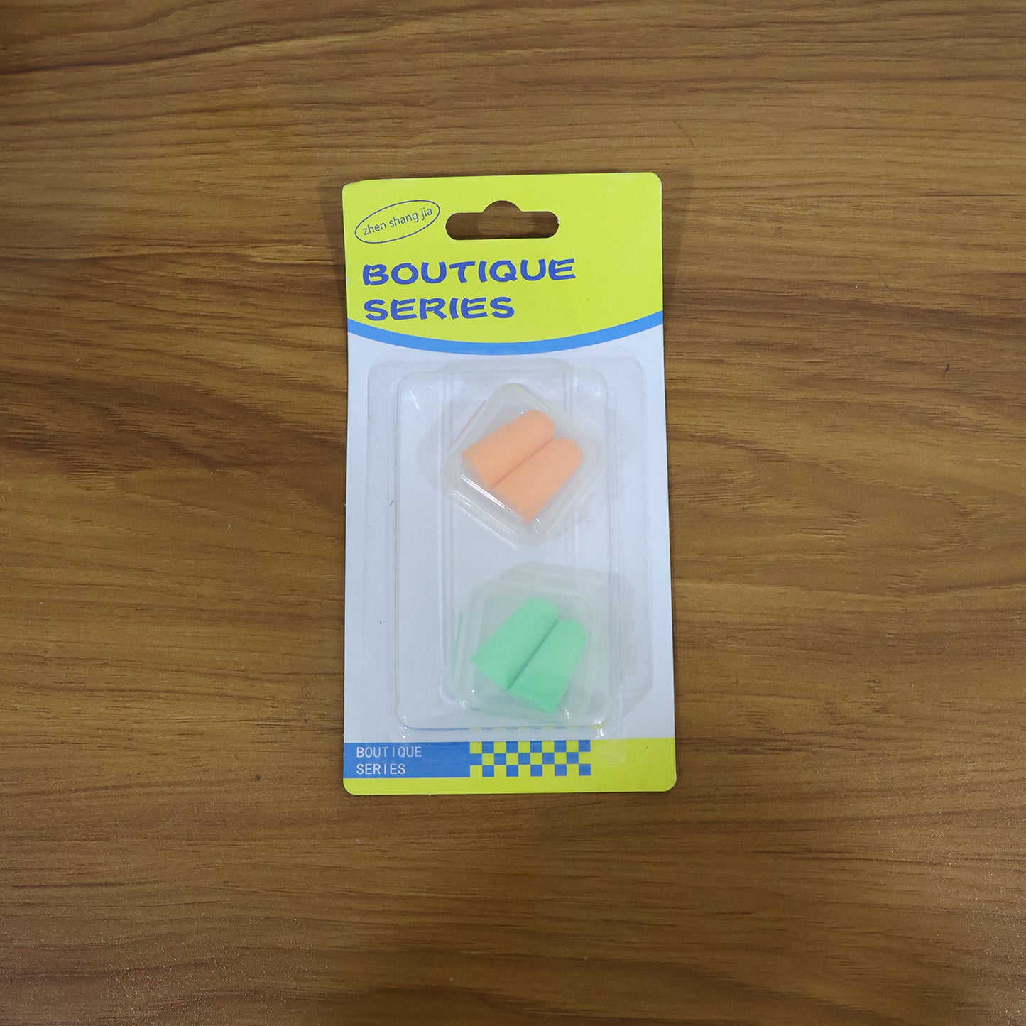 Wukusy reusable noise reduction foam ear plugs in a 2-pair set, soft and comfortable for blocking loud sounds.