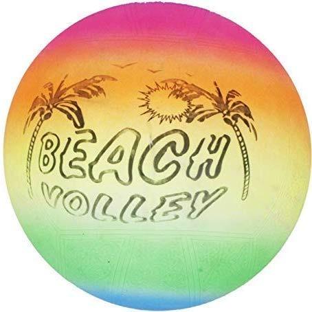 Colorful Wukusy beach ball volleyball for kids, soft sports ball designed for outdoor play and beach games.