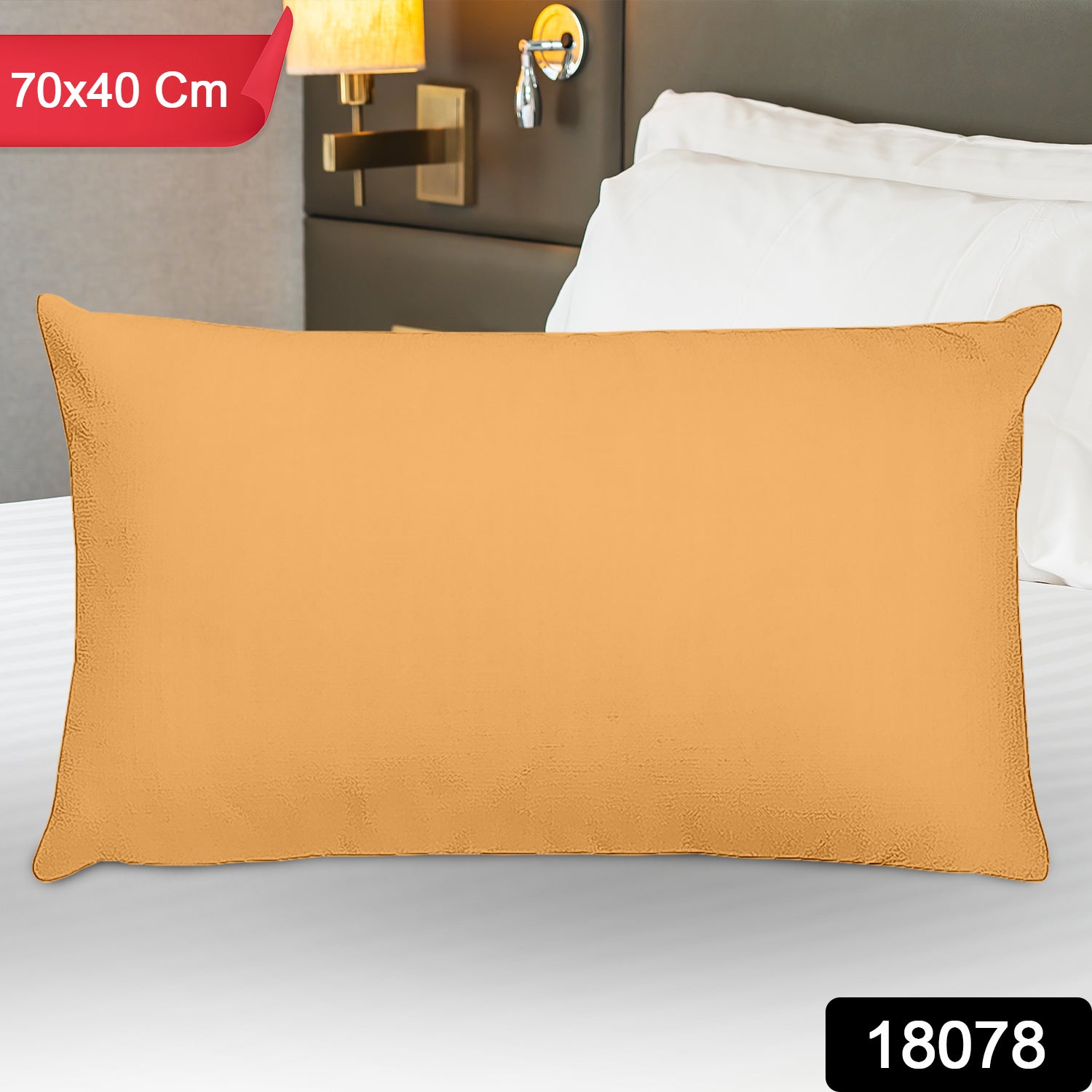 Soft Wukusy pillow cover for couch, 70x40 cm, single decorative cushion cover for home improvement and comfort.