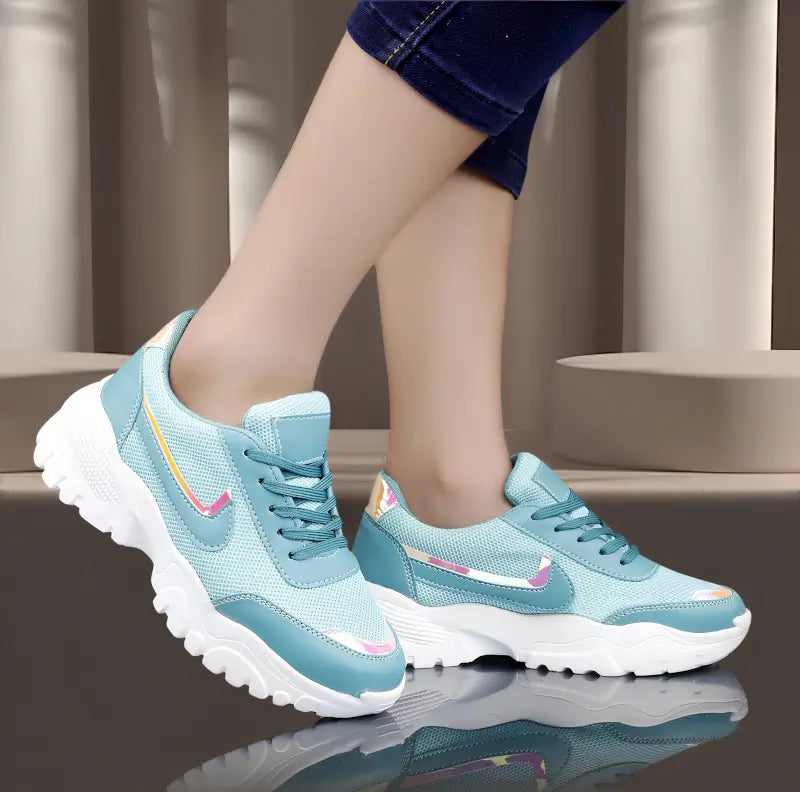 Ekom women's casual lightweight walking sneakers with breathable mesh uppers and cushioned soles for comfortable gym and everyday wear.