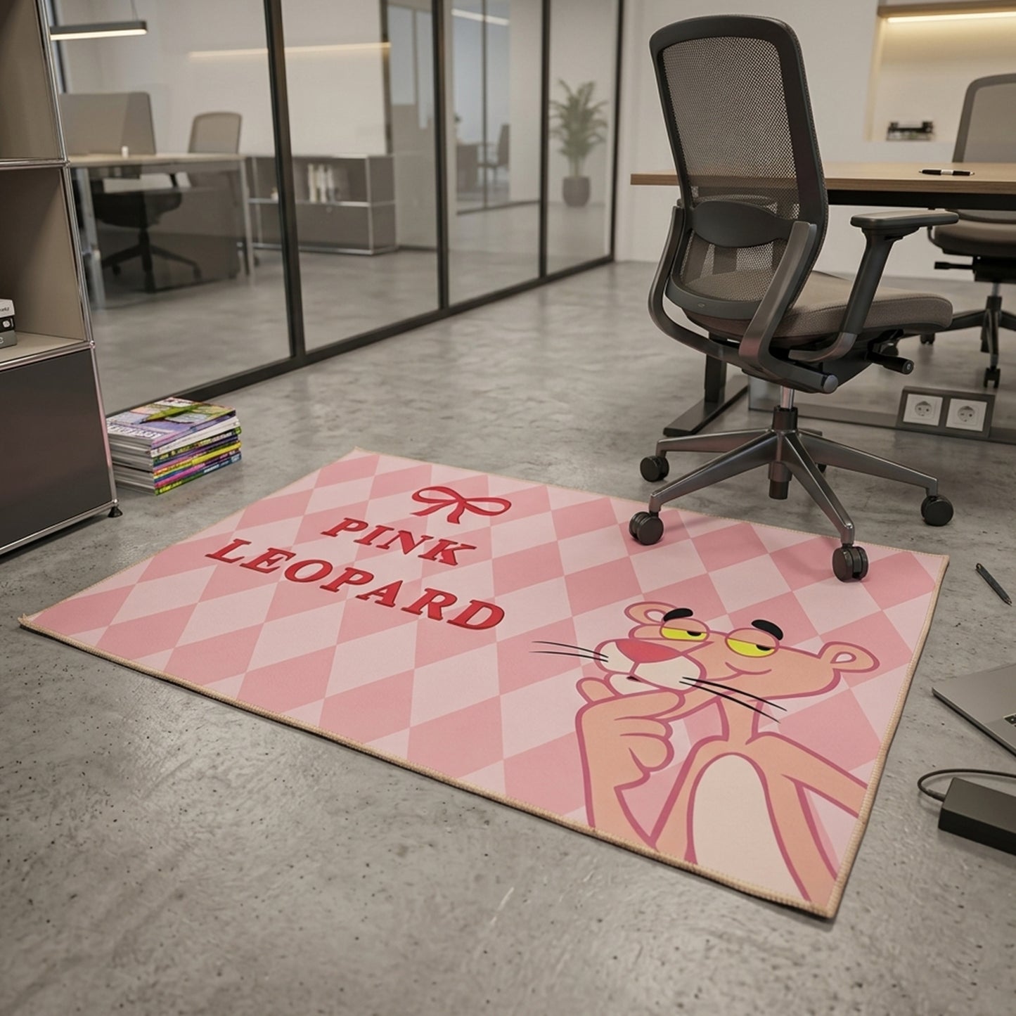 Wukusy premium anti-slip bathroom floor mat in beige, 90x59 cm, with textured surface for safety and comfort.