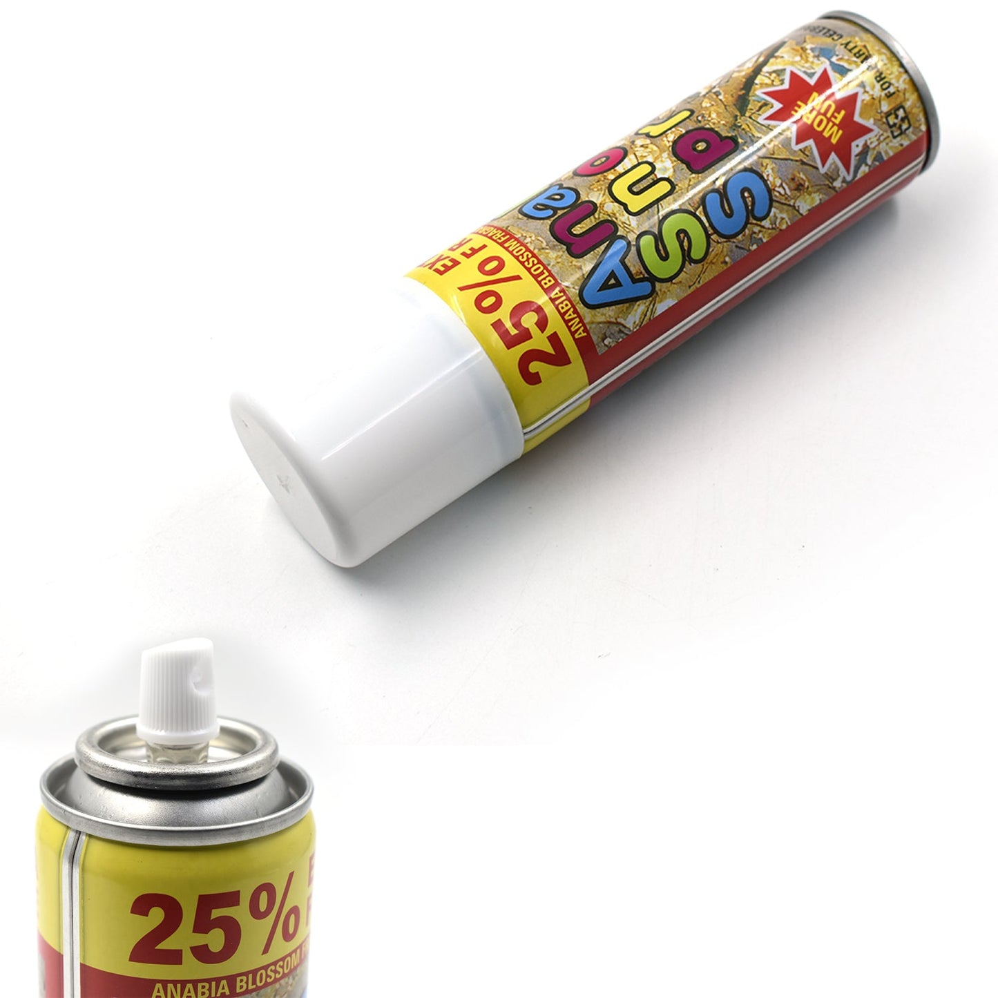 Wukusy Party Snow Spray in a home improvement setting, used for fun at parties and events, creating festive snow effects.