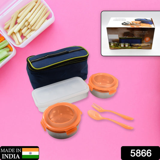 Wukusy stainless steel multi-compartment lunch box with leak-proof design, ideal for office, school, and travel use.