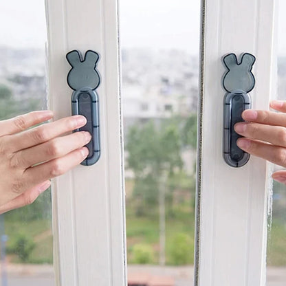 Wukusy 3-in-1 cartoon animal door stopper set featuring colorful plush animal characters to prevent door from closing.