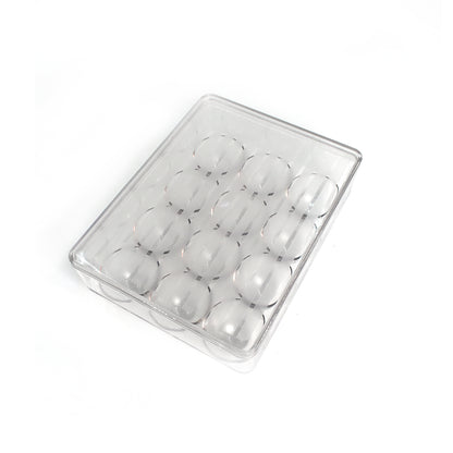 Wukusy 12-cavity egg storage box for organizing and holding eggs securely in the kitchen.