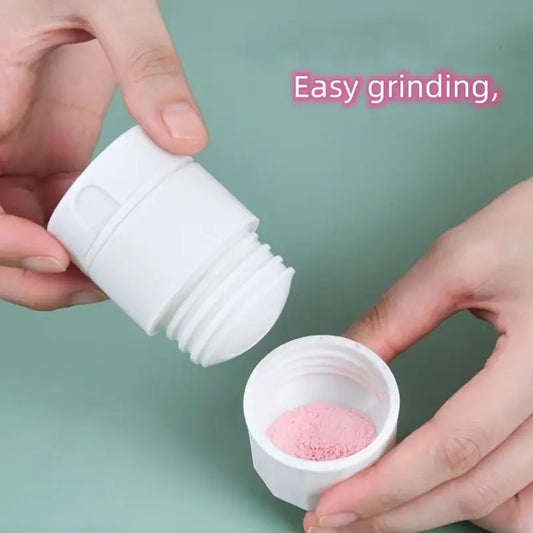 Wukusy 4-in-1 pill crusher and grinder with ergonomic handle and durable design for easy medication crushing and grinding.