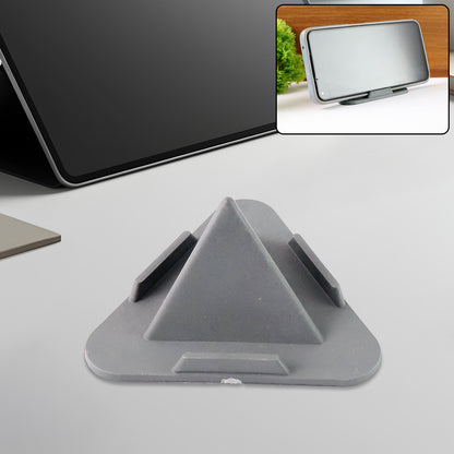 Wukusy Pyramid Grey mobile stand with three inclined angles, designed for adjustable phone positioning in mobile accessories.
