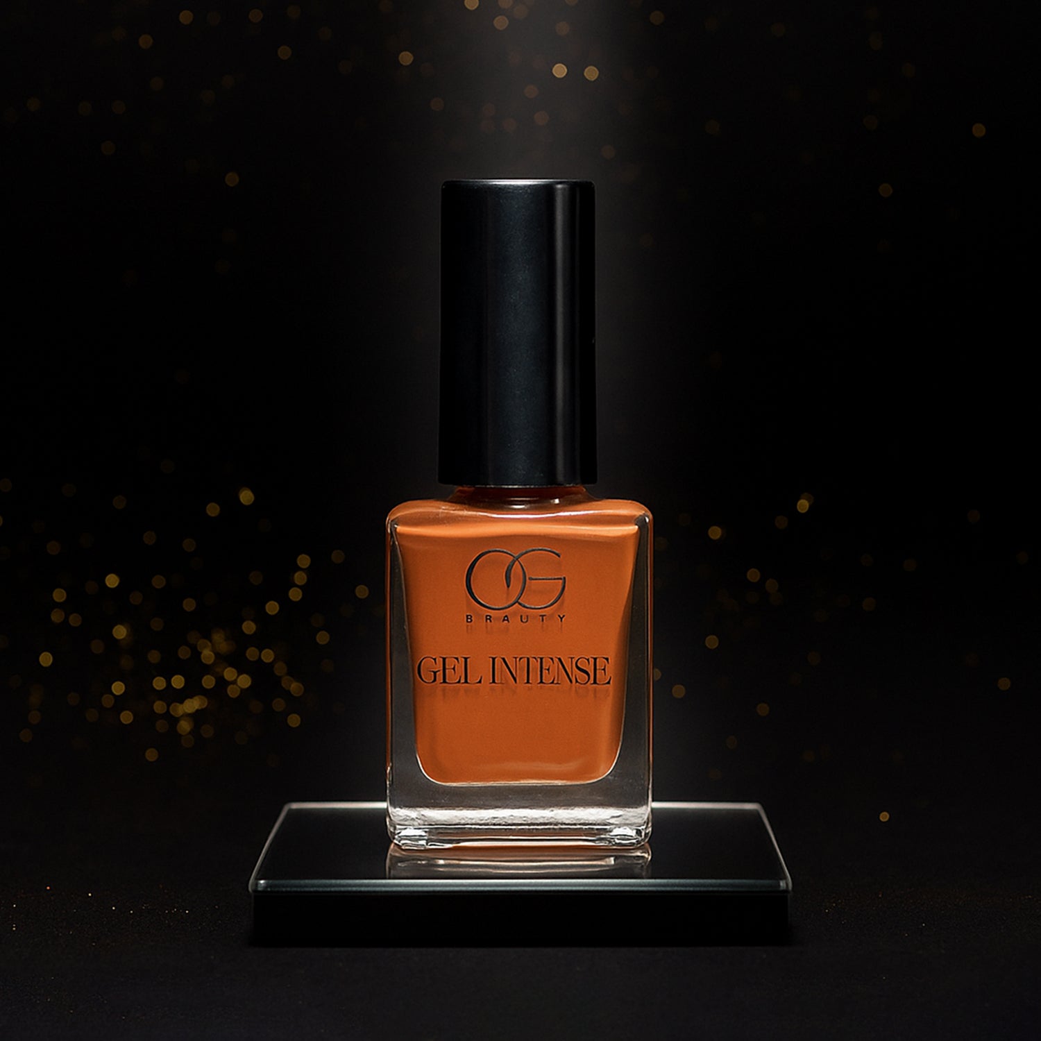Wukusy Og Beauty Cocoa Bliss Gel Intense Nail Polish in 10ml bottle with rich, chocolate-brown color and glossy finish.