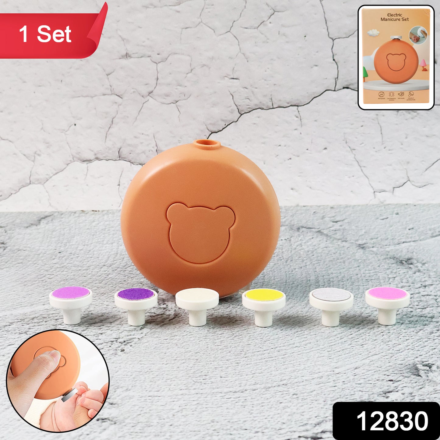 Wukusy baby nail trimmer and manicure care set with gentle tools for safe infant nail grooming and care.