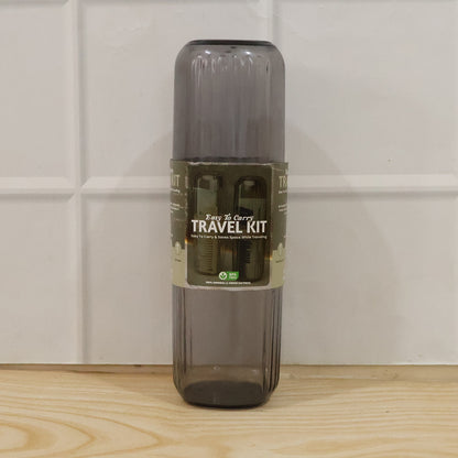 Wukusy portable plastic travel foldable glass, shown in a folded position for compact storage and easy transport.