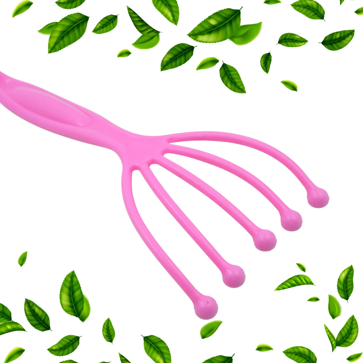 Wukusy handheld scalp massager for deep relaxation, pressure relief, and stress relief, suitable for home, office, and travel use.