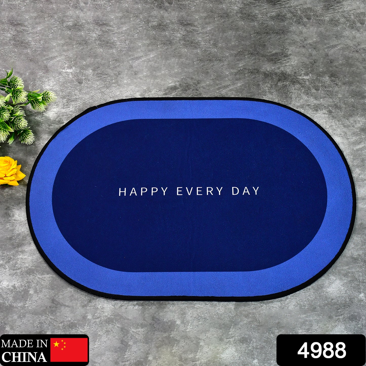Wukusy 4988 super absorbent bath mat with soft, slip-resistant surface and quick-drying, ideal for bathroom or floor use