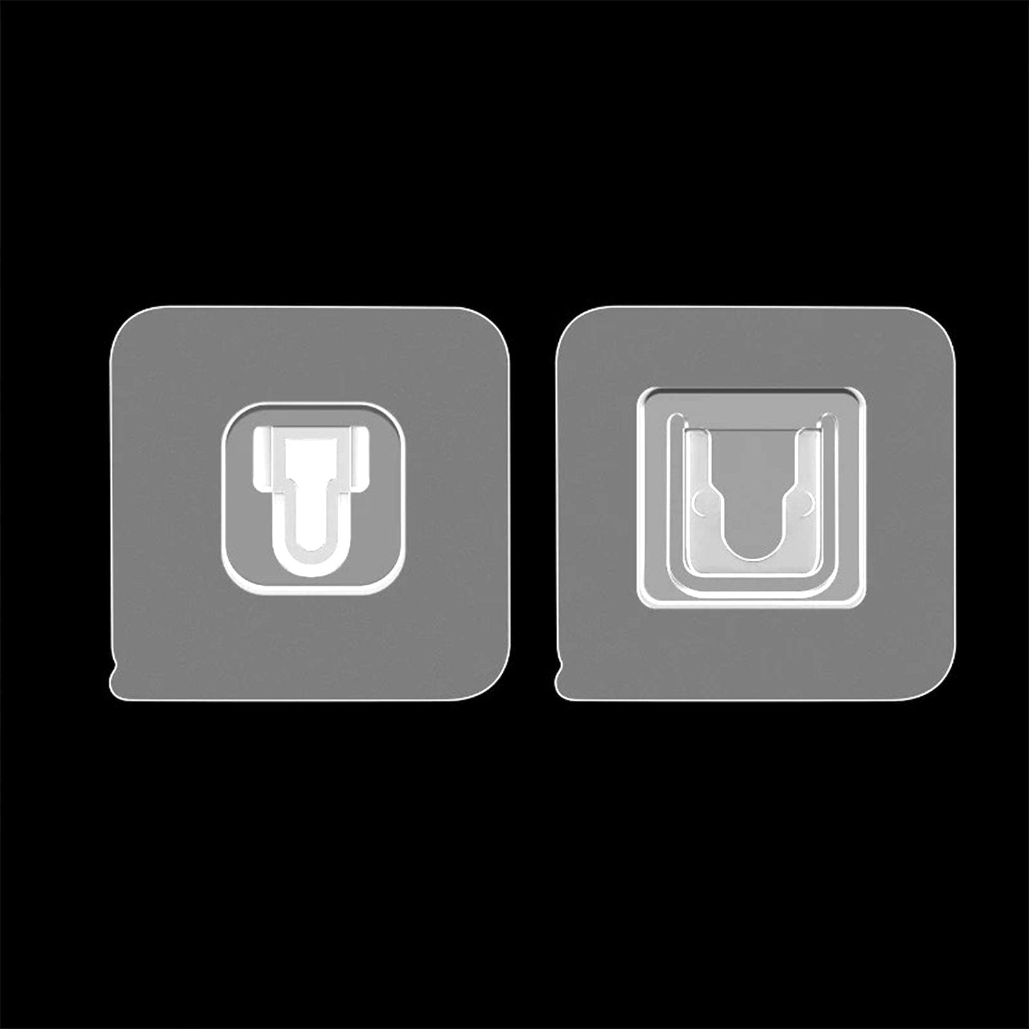 Set of 20 Wukusy heavy-duty plastic wall hooks for home decor, ideal for hanging items securely on walls.